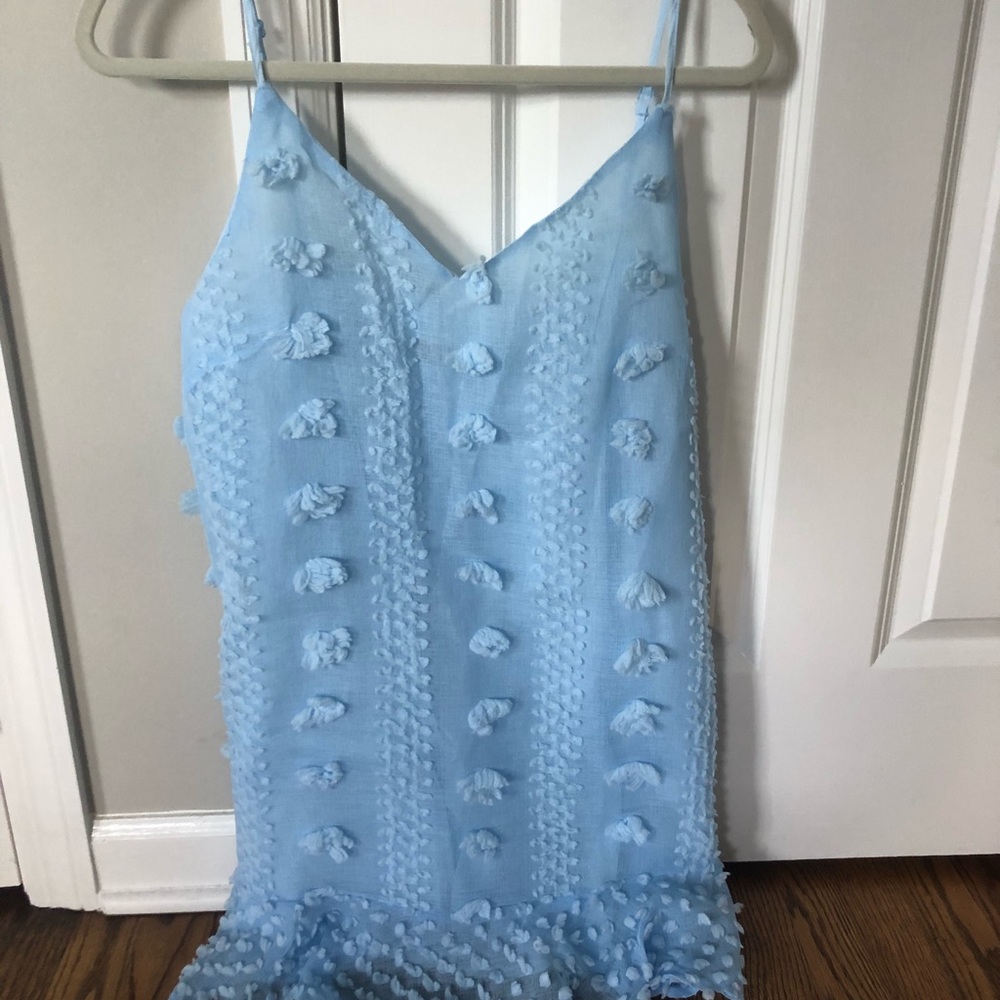 5 for $20!! Baby blue floral appliqué sundress